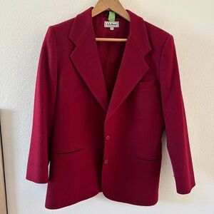 L.L. Bean Red Blazer